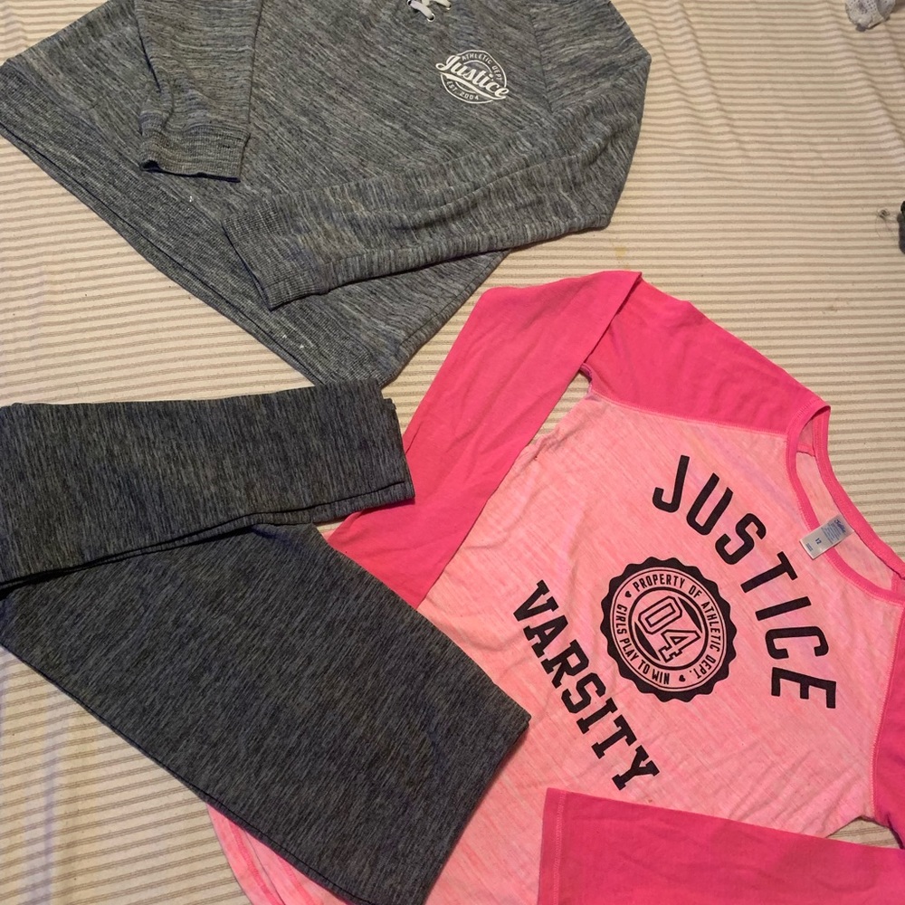 Justice Tee- Sweat and legging bundle
